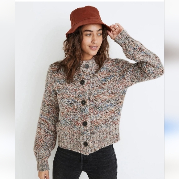 Madewell Sadler Cardigan Button Up Merino Wool Blend Size XS - Picture 2 of 7